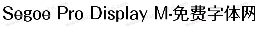 Segoe Pro Display M字体转换